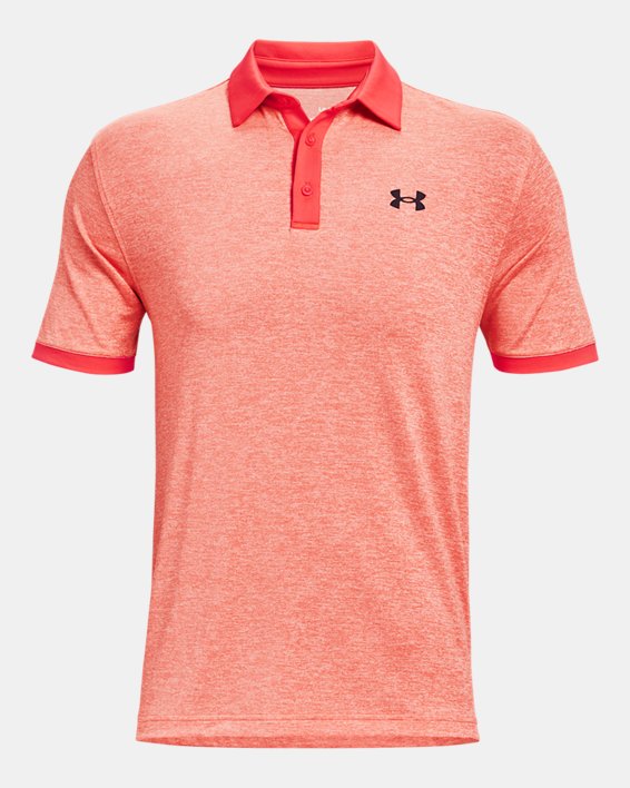 Men's UA Playoff Polo 2.0 Heather, Red, pdpMainDesktop image number 4